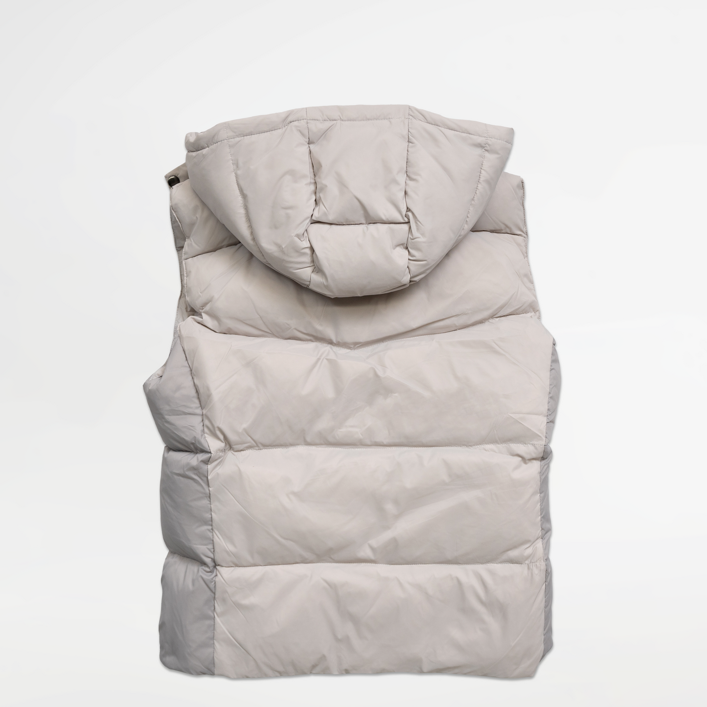 Badge Puffer Vest - Grey