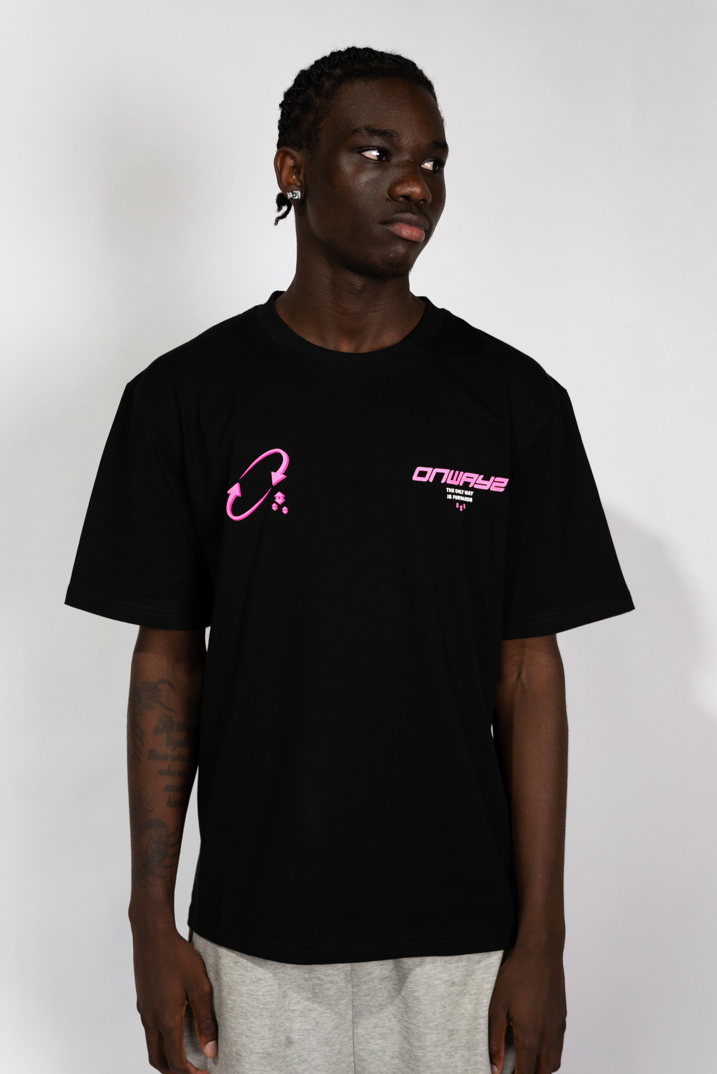 Motion T Shirt - Black Pink