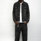 Classic Applique Denim Jacket - Black