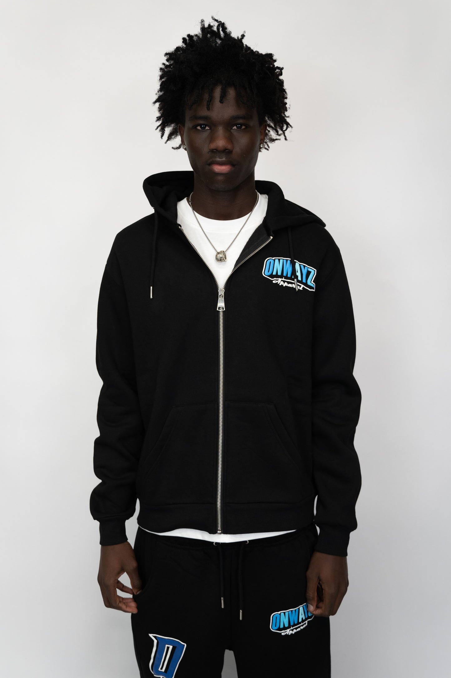 Ice Zip Hoodie - Black