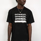 Blur Text T Shirt - Black