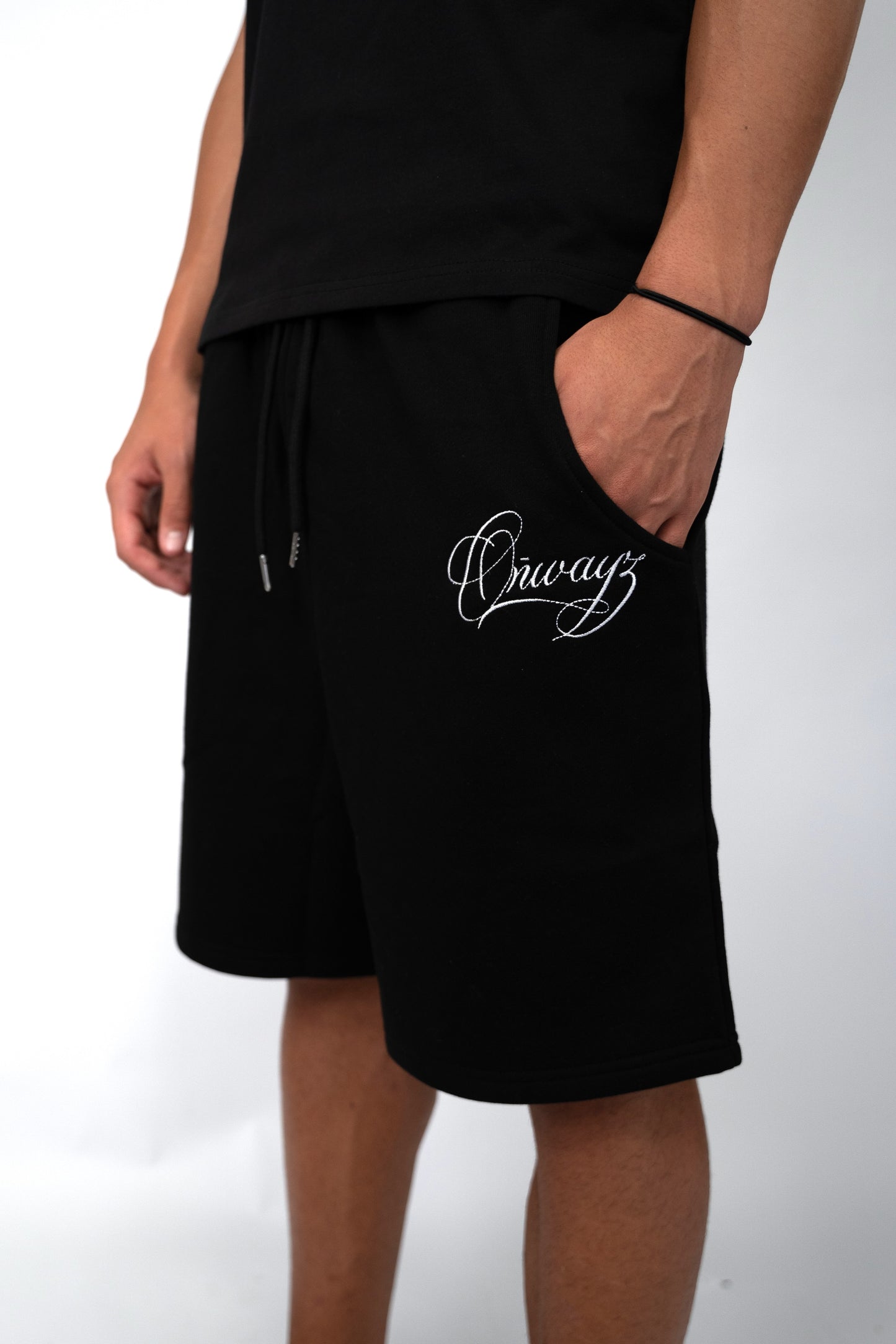 Caligraphy Shorts - Black