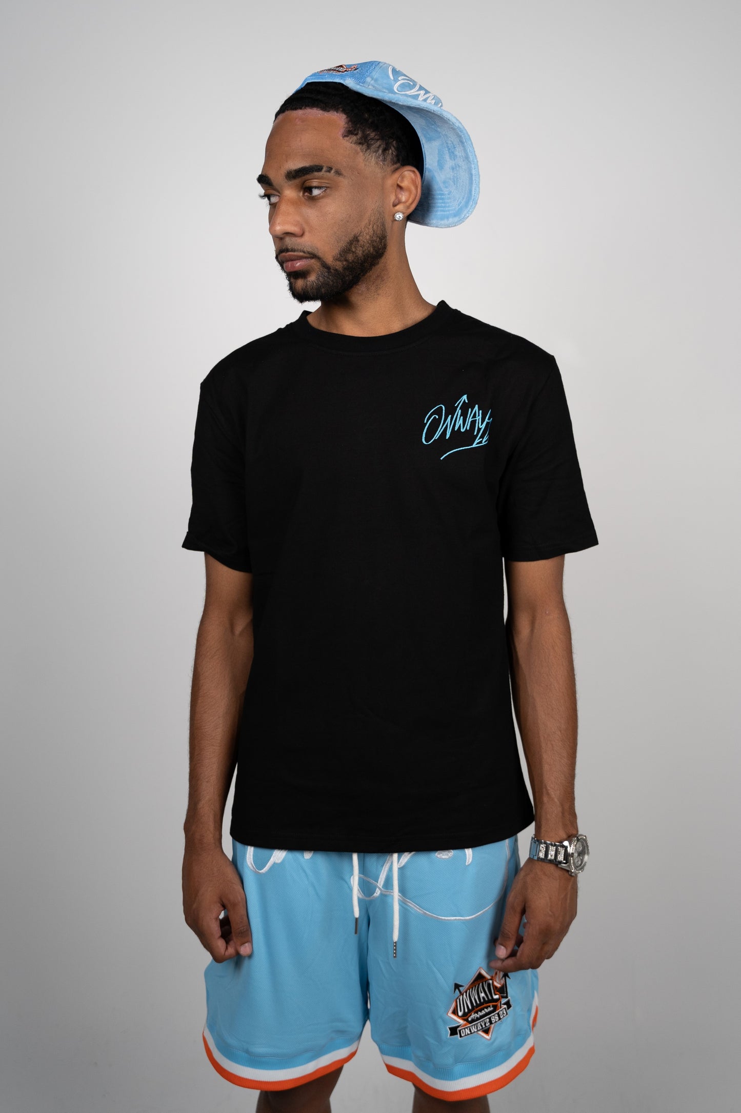 Elevation T Shirt - Black Blue