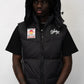 Badge Puffer Vest - Black