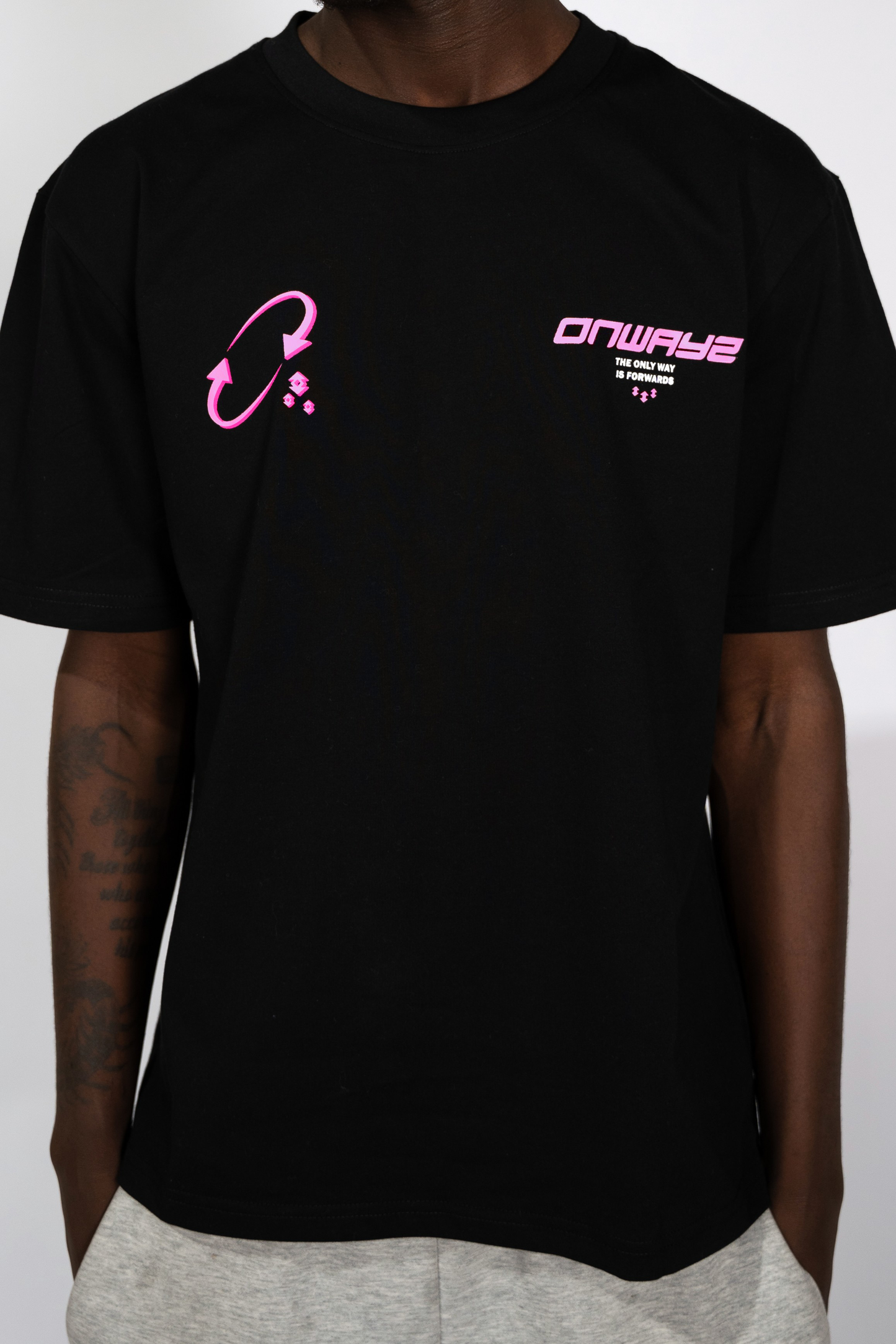 Motion T Shirt - Black Pink