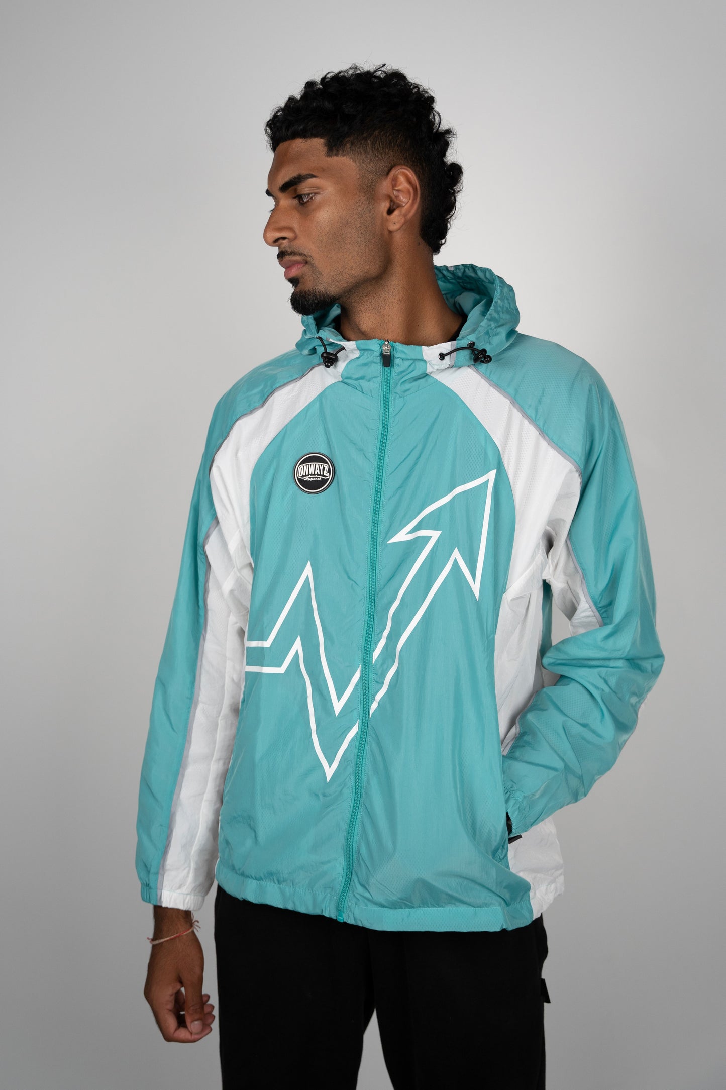 Reflective Elevation Windbreaker - Aqua