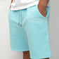 Caligraphy Shorts - Aqua