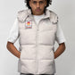 Badge Puffer Vest - Grey