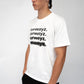 Blur Text T Shirt - White