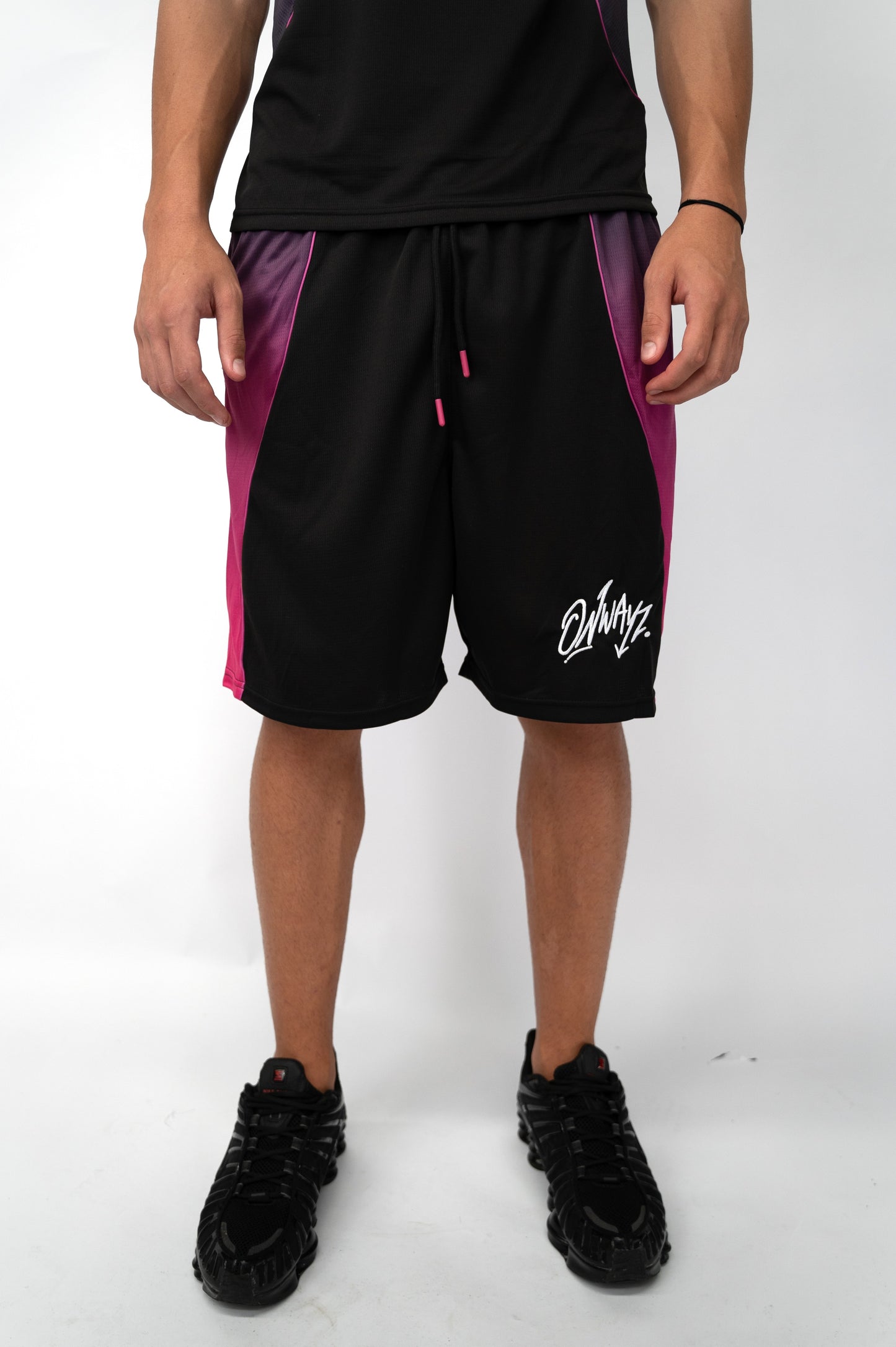 Gradient Shorts - Black Pink