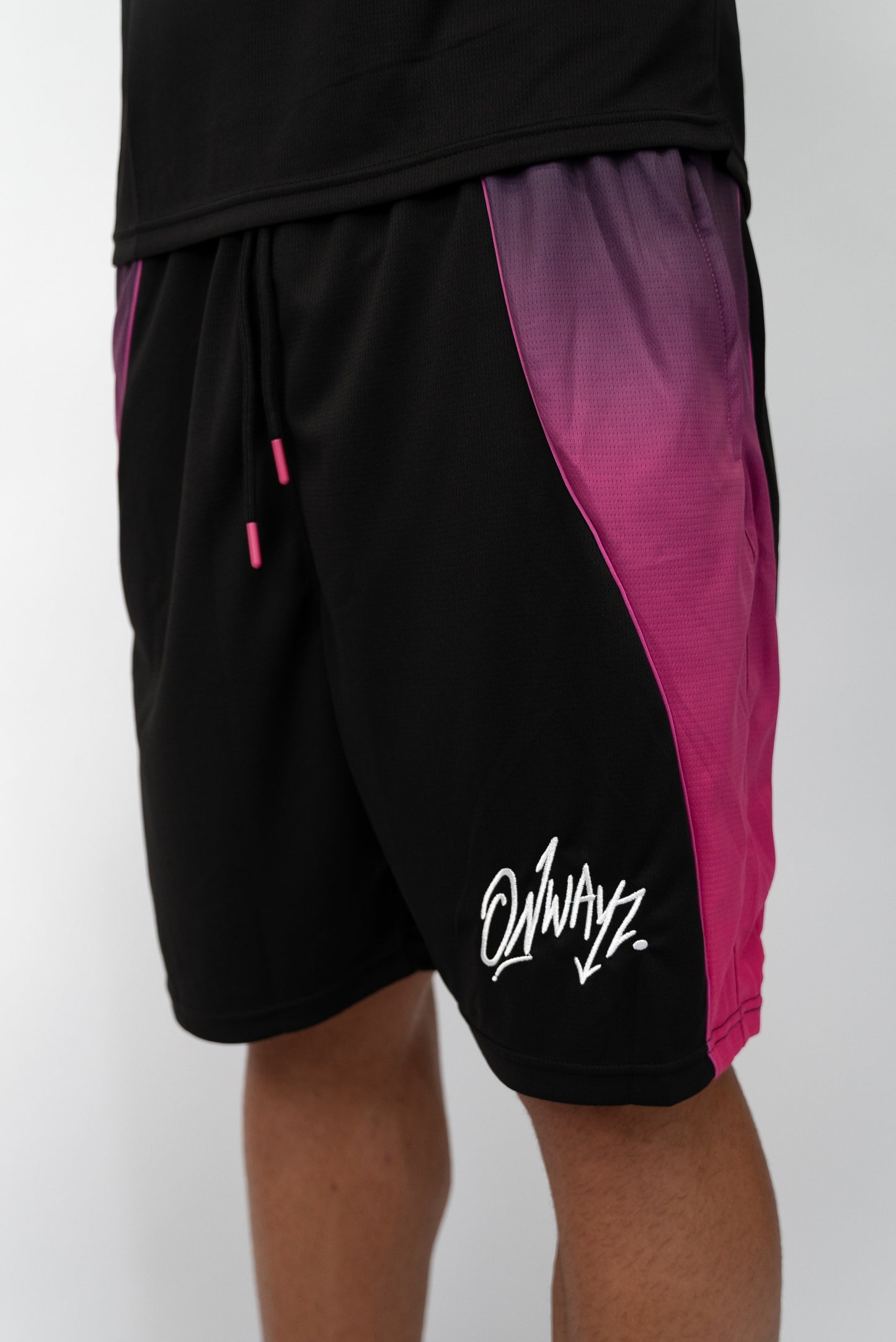 Gradient Shorts - Black Pink