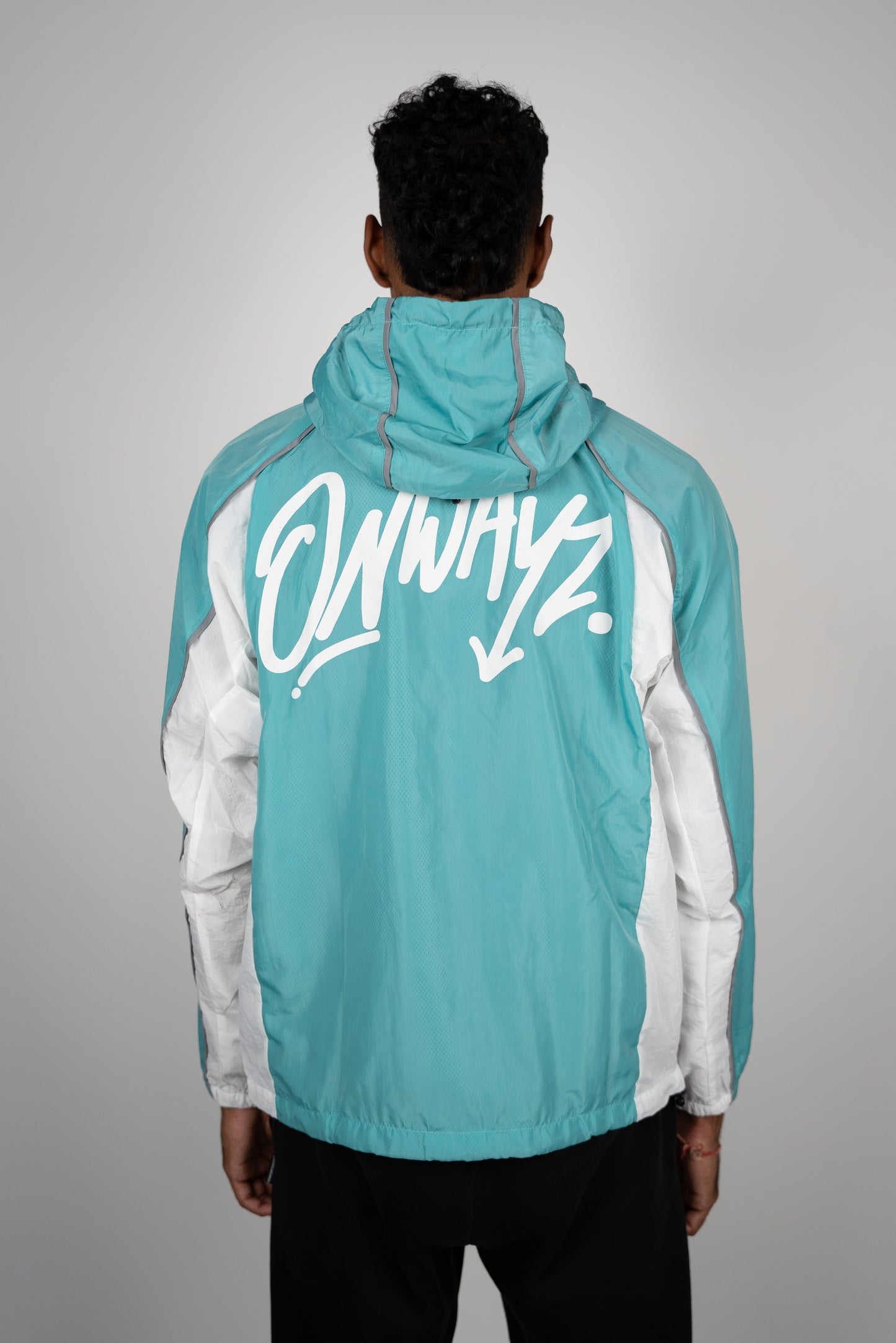 Reflective Elevation Windbreaker - Aqua