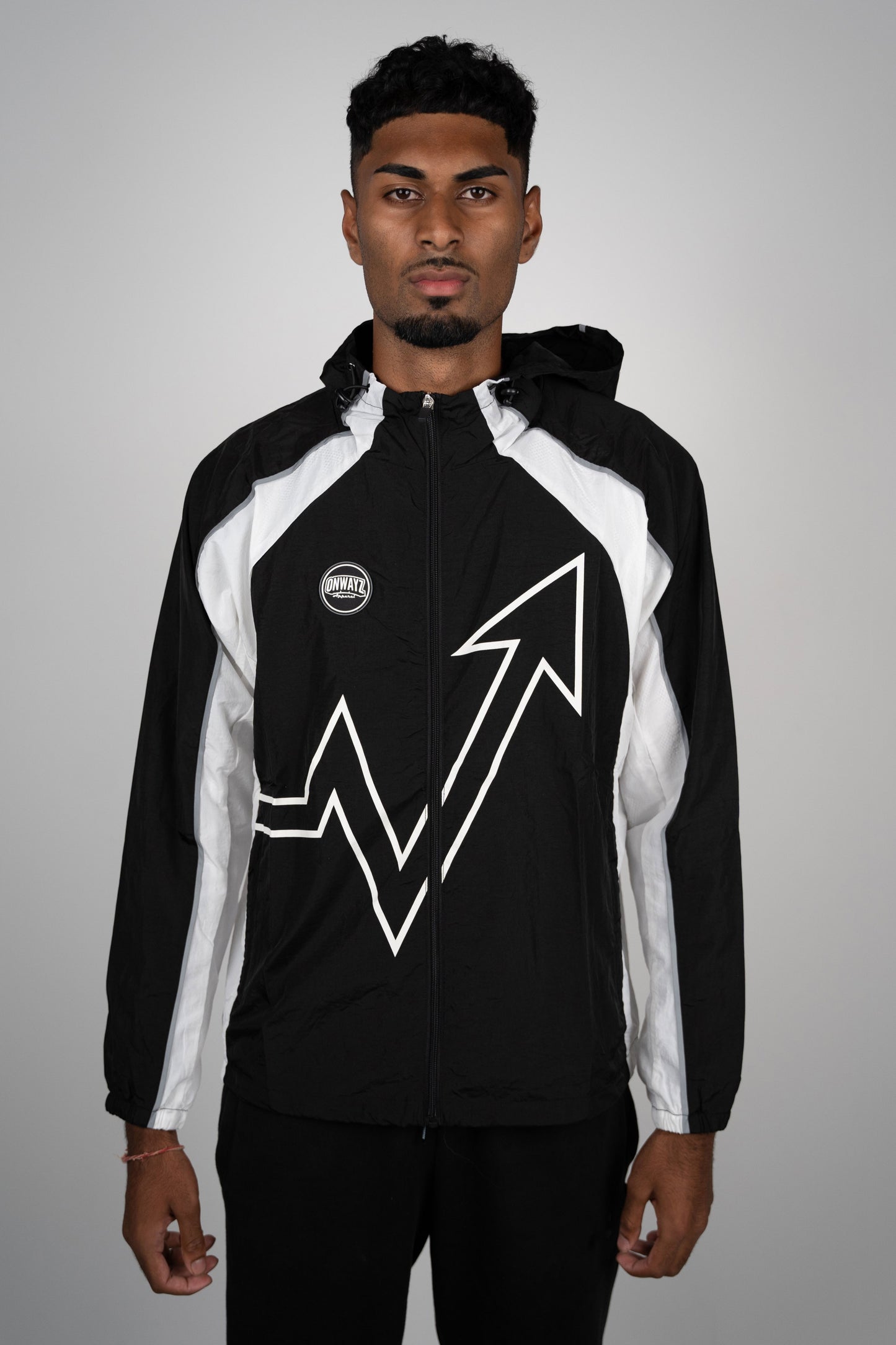 Reflective Elevation Windbreaker - Black