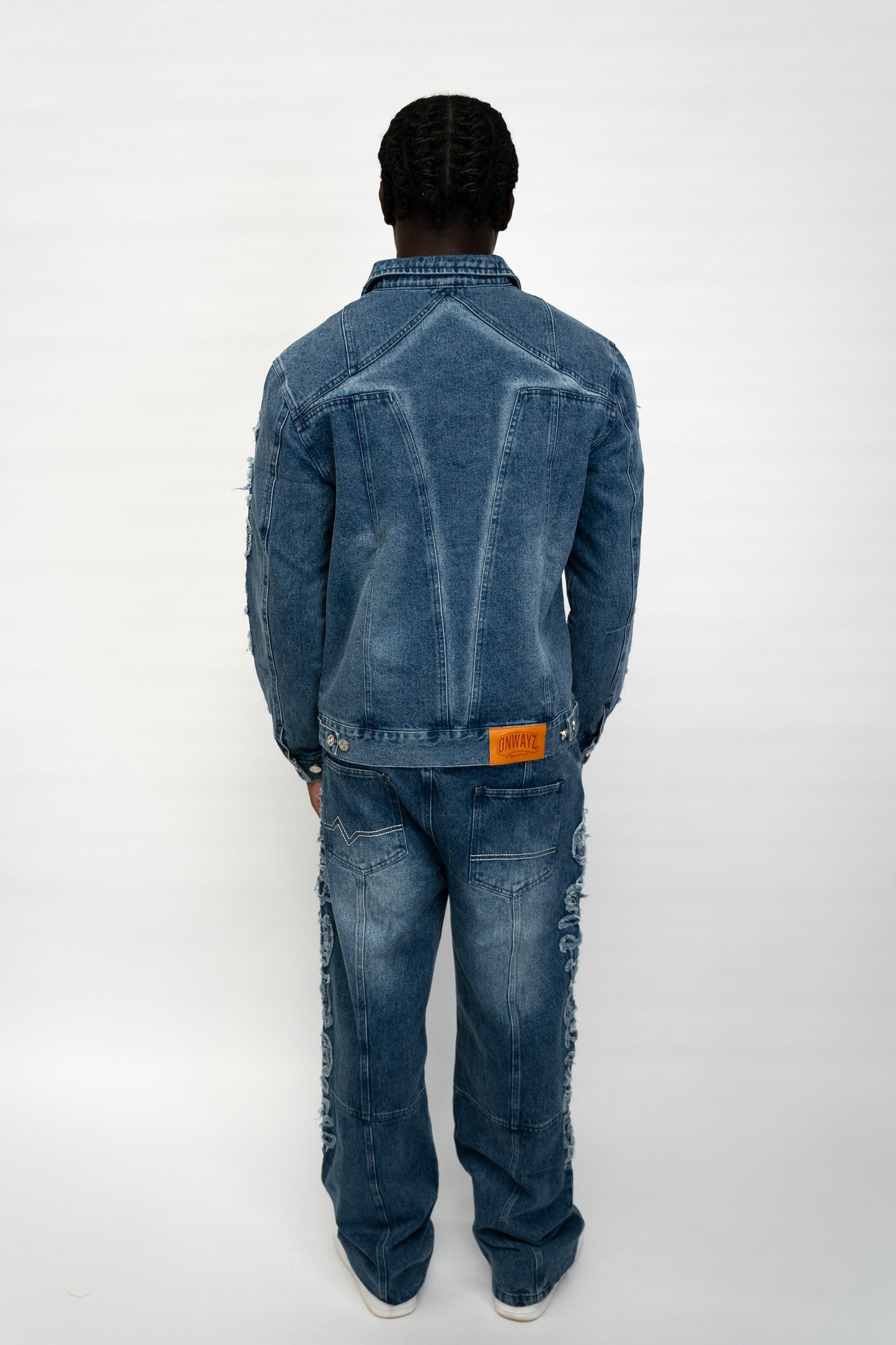 Classic Applique Denim Jacket - Blue