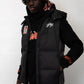 Badge Puffer Vest - Black