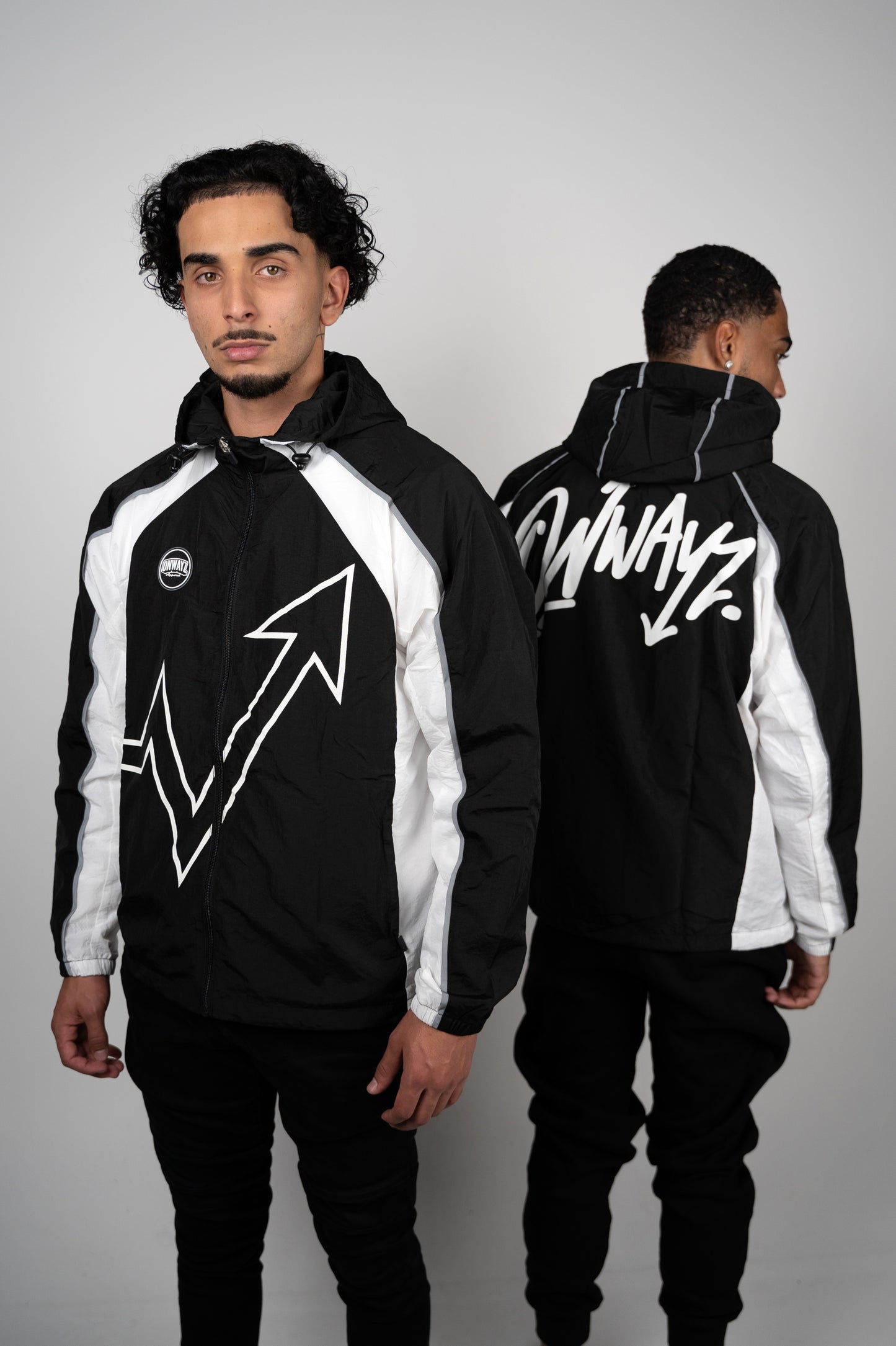 Reflective Elevation Windbreaker - Black