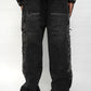 Classic Applique Denim Jeans - Black