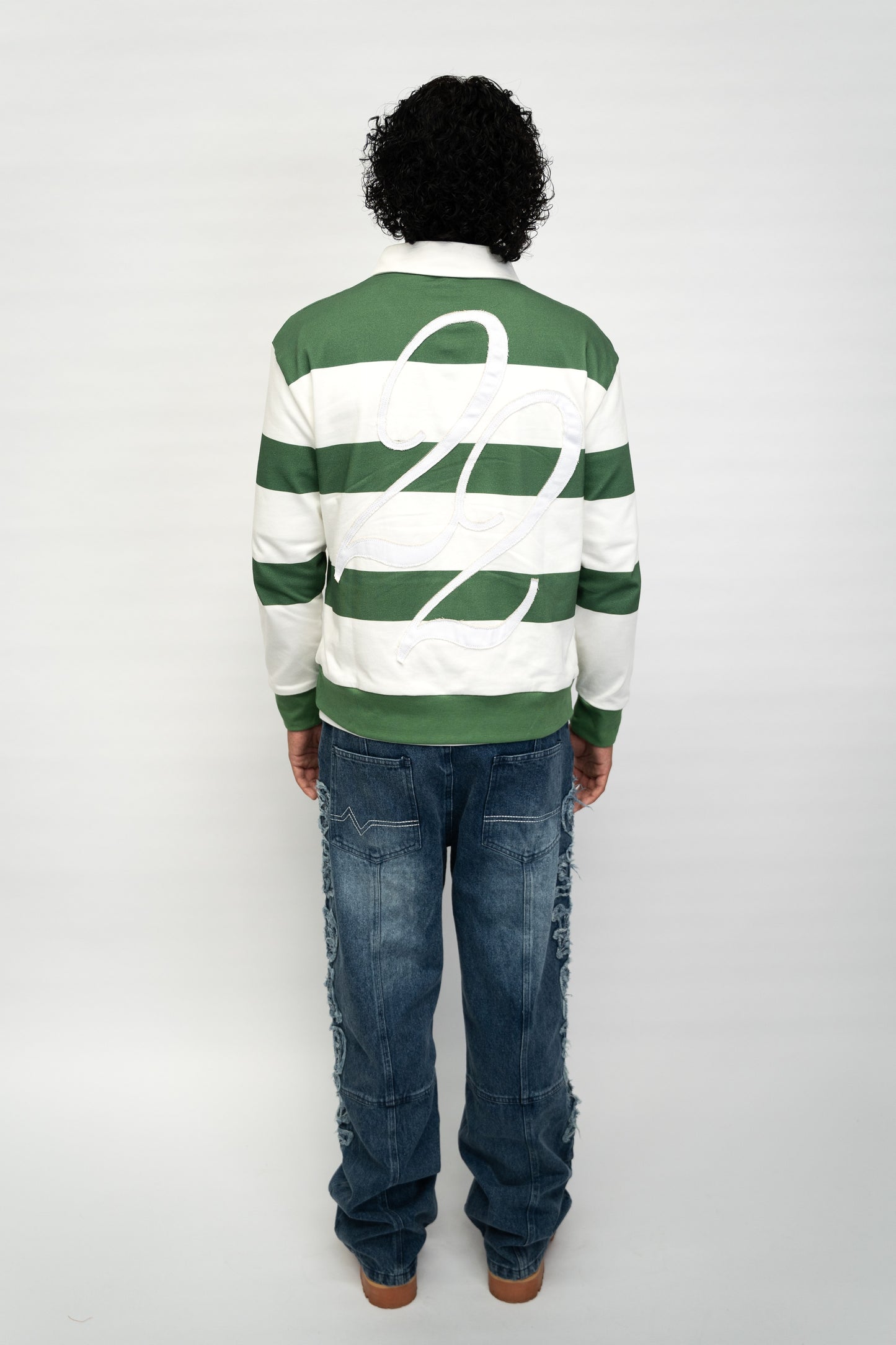 Long Sleeve Polo Shirt - Green
