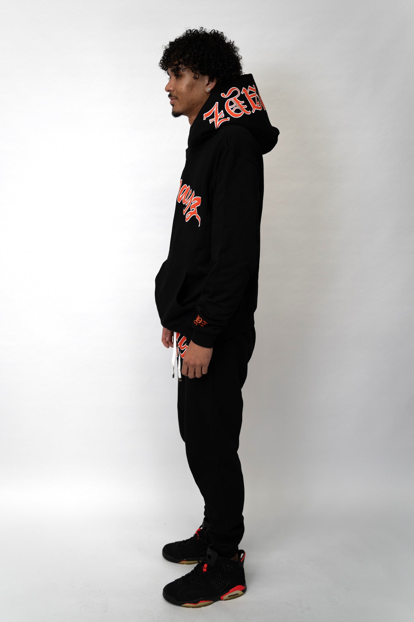 Classic Sweatpants 2.0 - Black Orange
