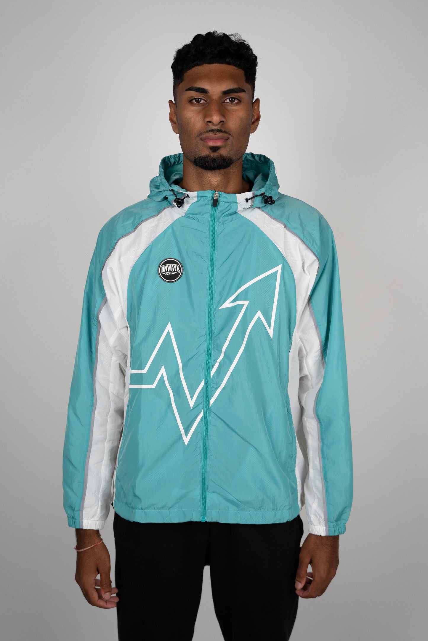 Reflective Elevation Windbreaker - Aqua