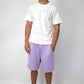 Caligraphy Shorts - Purple