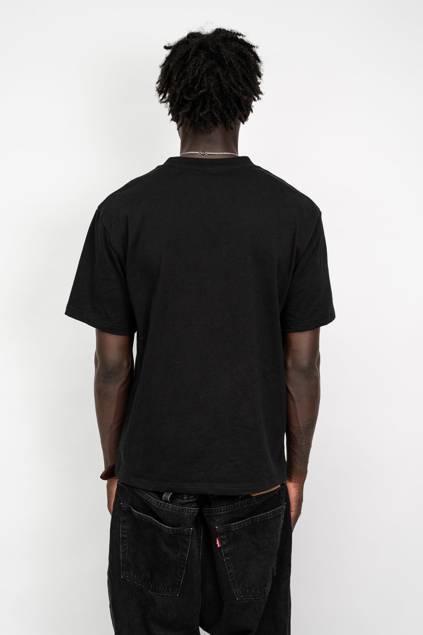 Blur Text T Shirt - Black