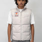Badge Puffer Vest - Grey