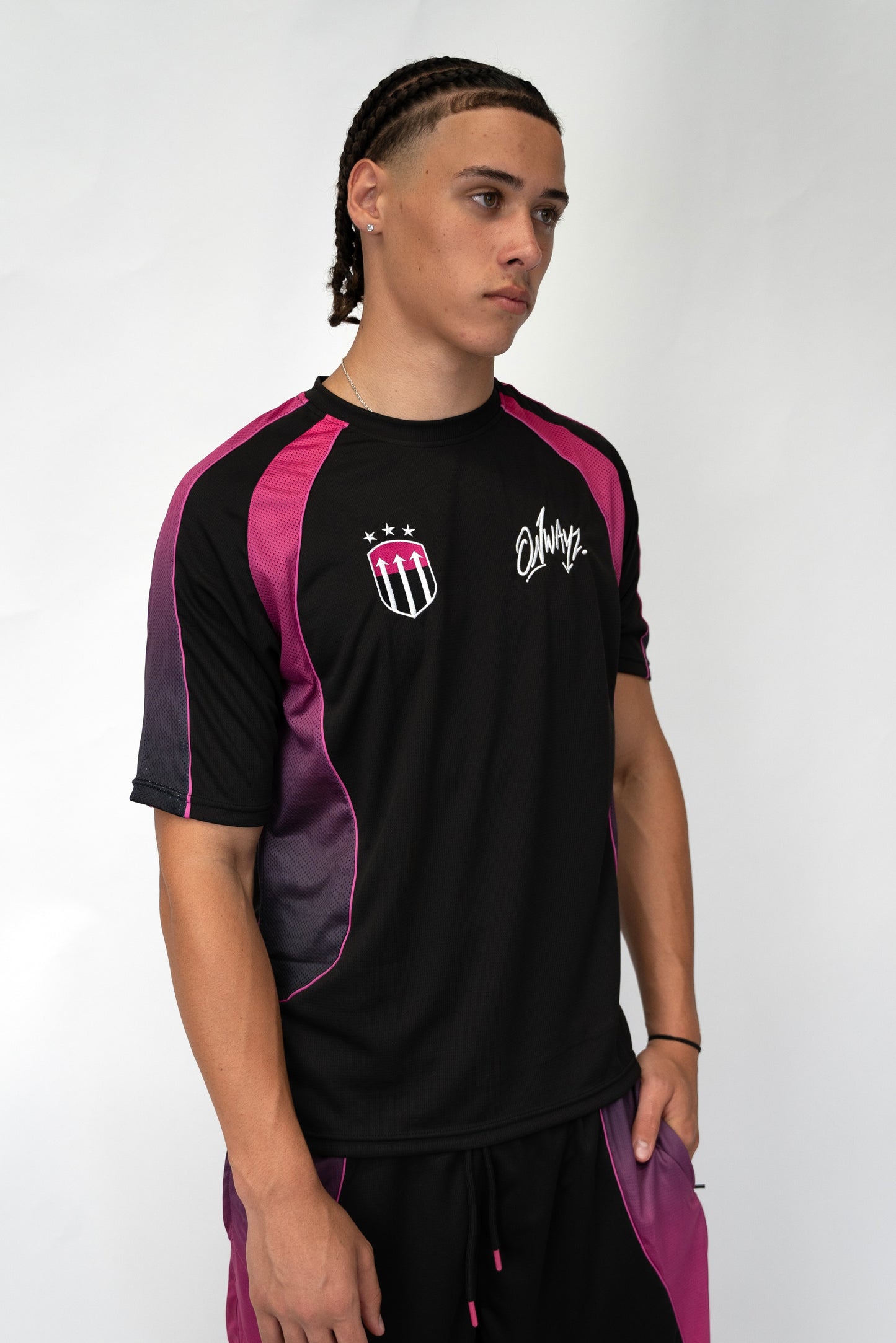 Gradient Jersey - Black Pink