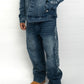 Classic Applique Denim Jeans - Blue