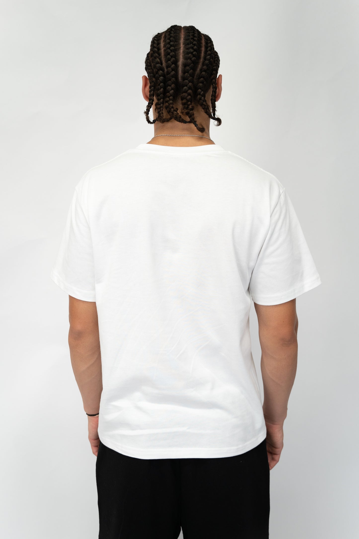 Blur Text T Shirt - White