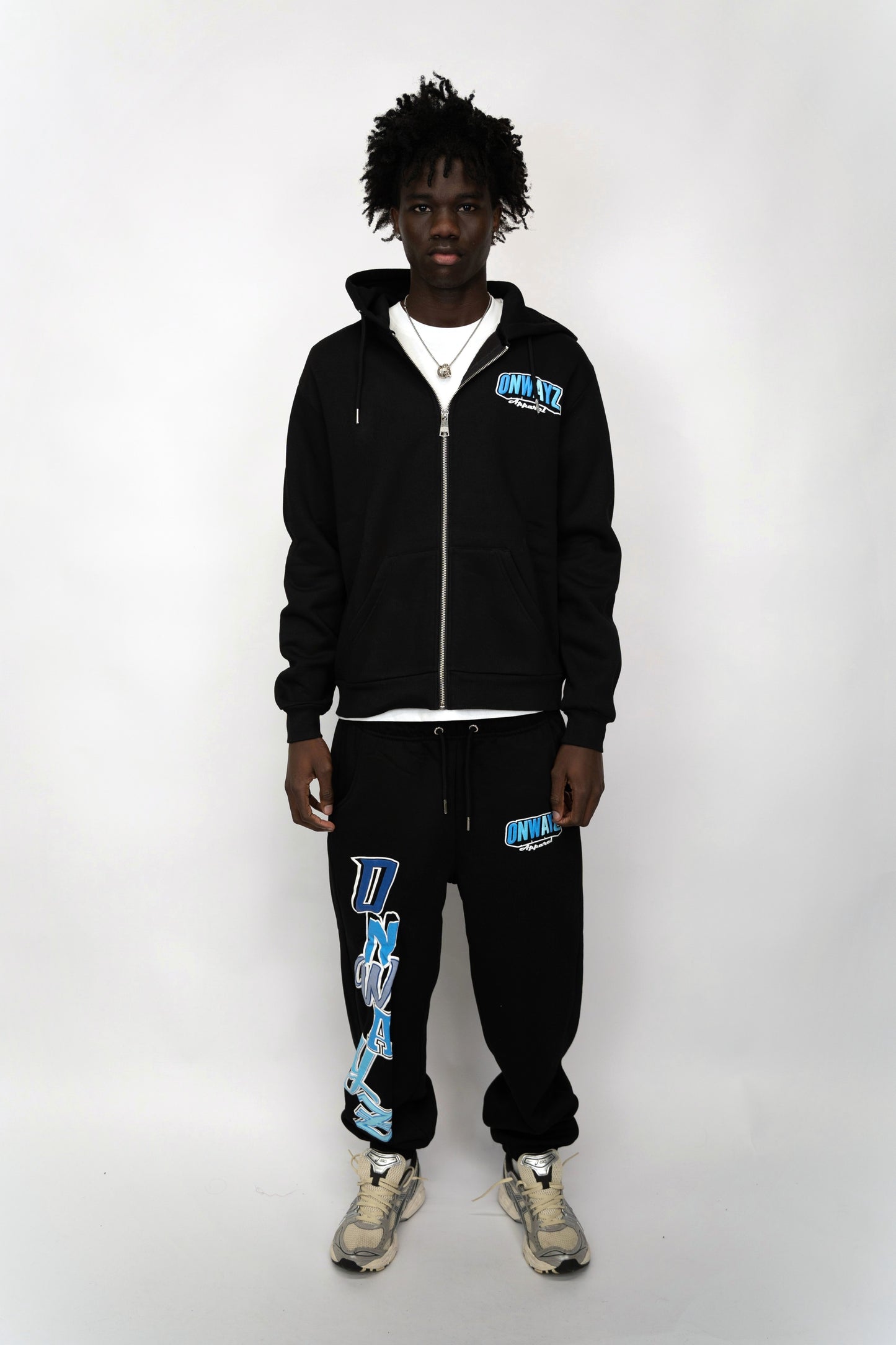 Ice Zip Hoodie - Black