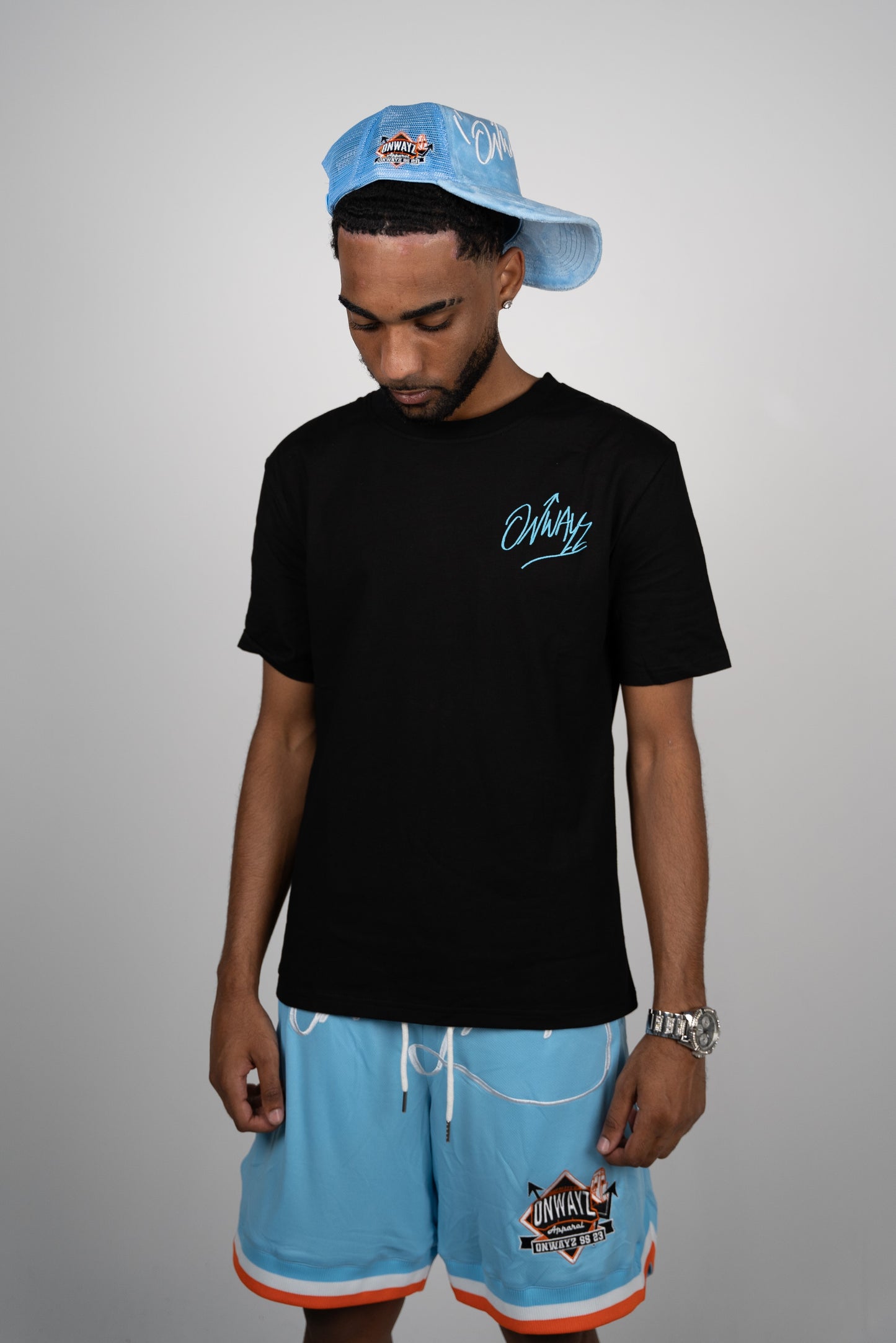 Elevation T Shirt - Black Blue