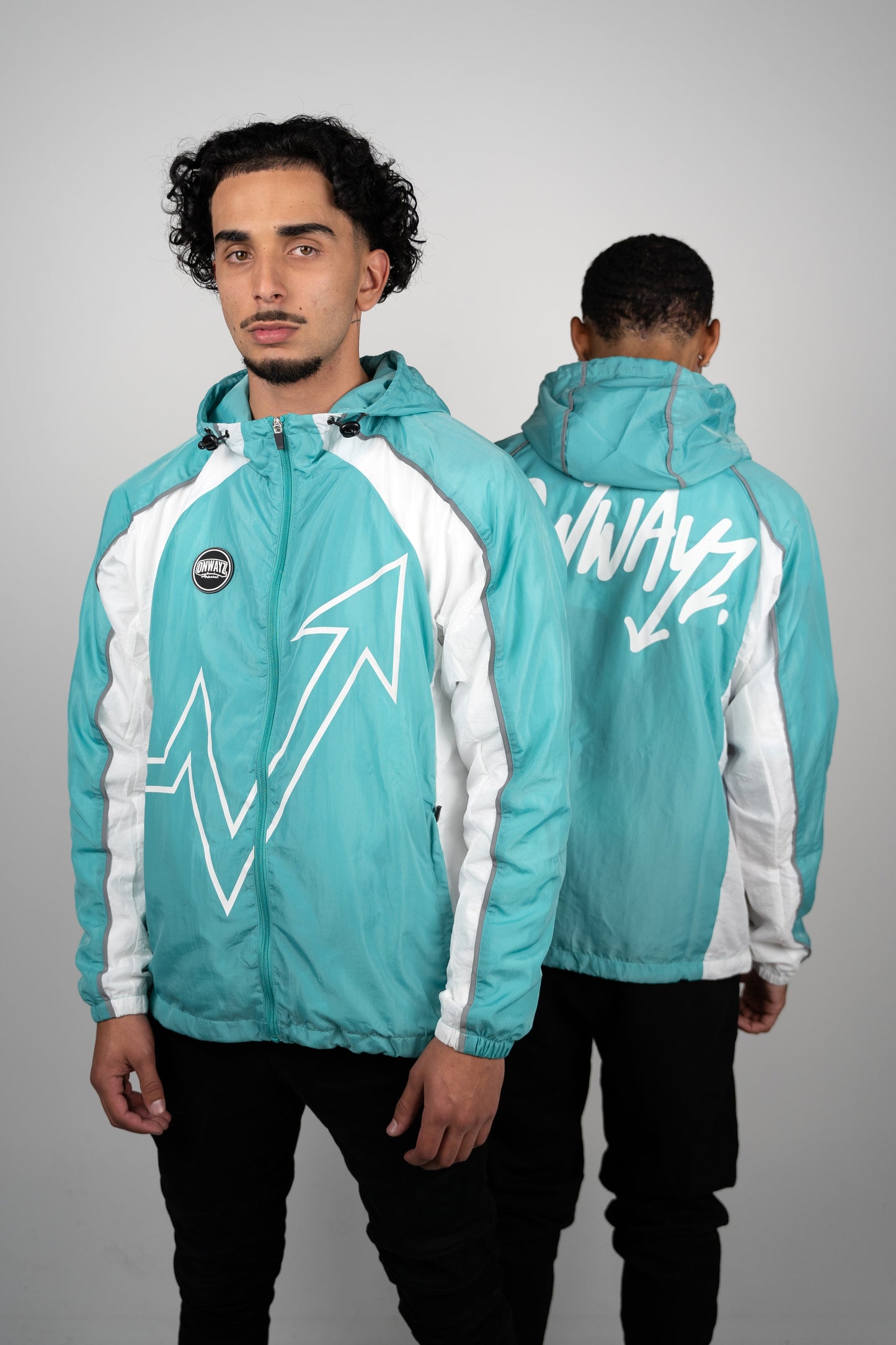 Reflective Elevation Windbreaker - Aqua