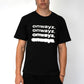 Blur Text T Shirt - Black