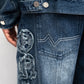 Classic Applique Denim Jeans - Blue