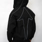 Arrow Windbreaker Jacket - Black