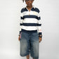 Long Sleeve Polo Shirt - Navy