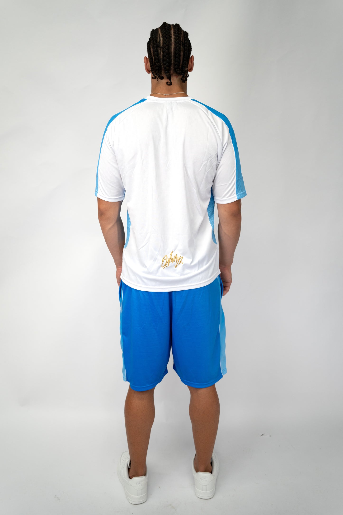Gradient Jersey - White Blue