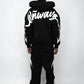 Arrow Script Zip Hoodie - Black