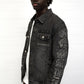 Classic Applique Denim Jacket - Black