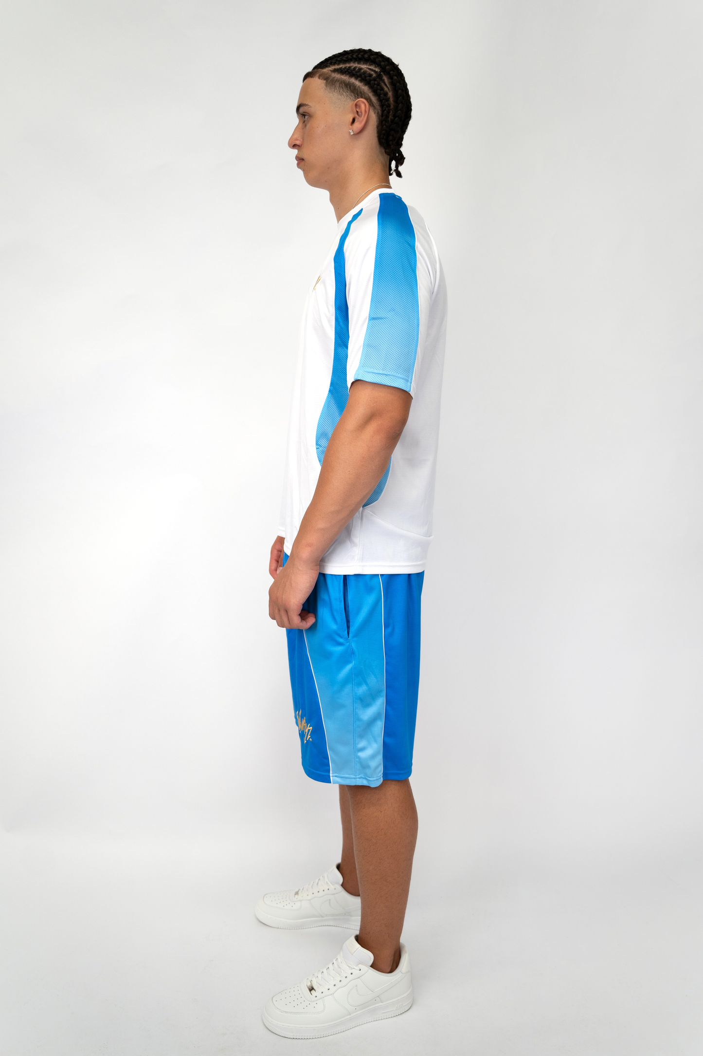 Gradient Jersey - White Blue
