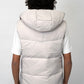 Badge Puffer Vest - Grey