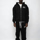Arrow Script Zip Hoodie - Black