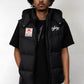 Badge Puffer Vest - Black