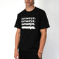 Blur Text T Shirt - Black