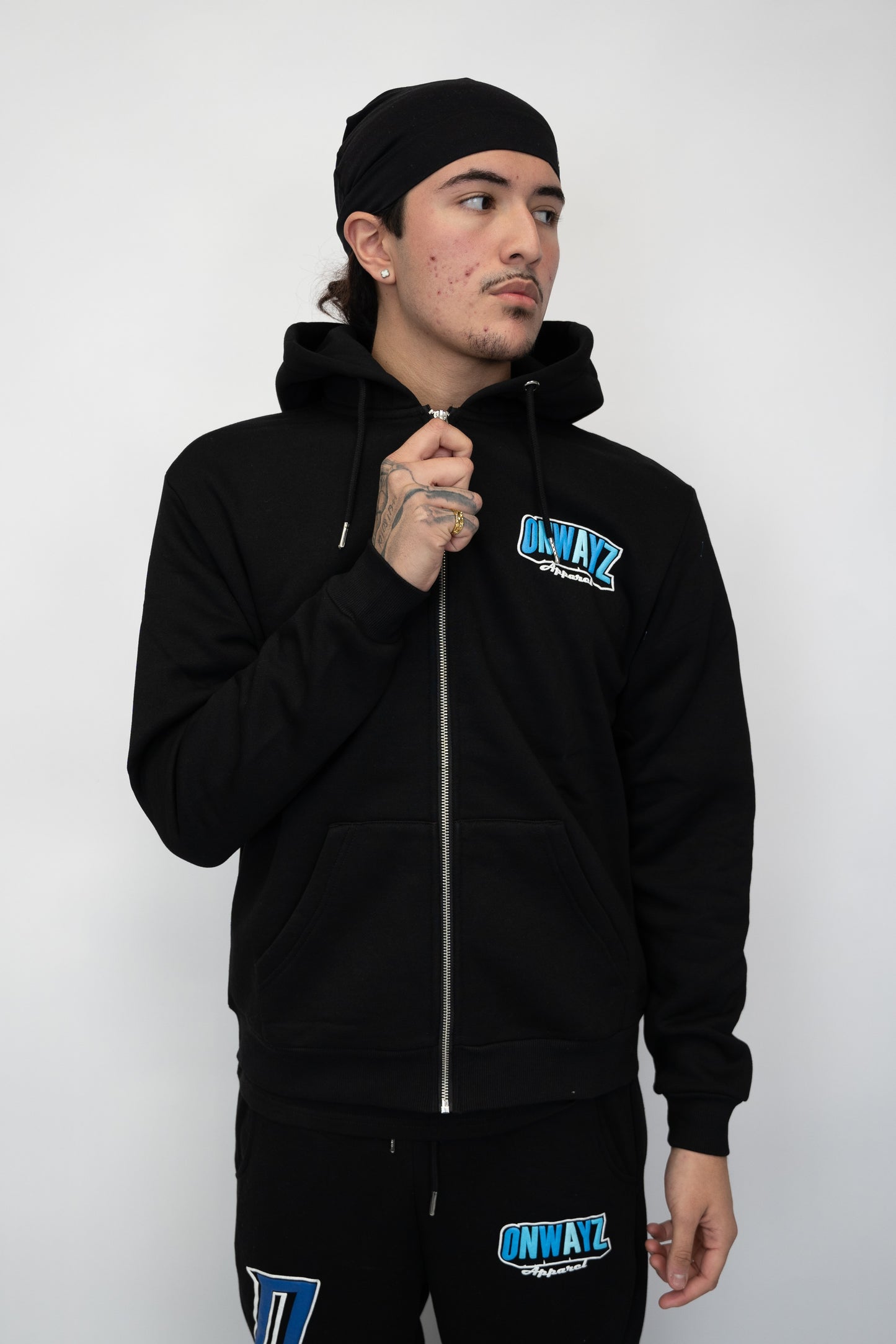 Ice Zip Hoodie - Black