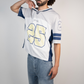 Distressed Logo Jorts - Blue