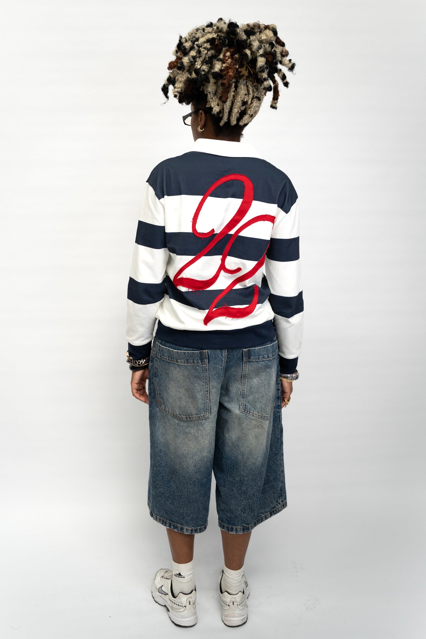 Long Sleeve Polo Shirt - Navy