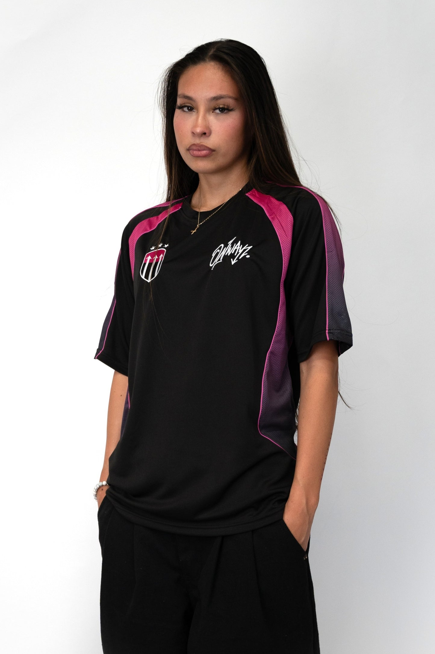 Gradient Jersey - Black Pink