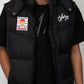 Badge Puffer Vest - Black